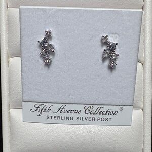 Silver Crystal Earrings